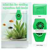 Maxbell Aquarium Small Fan Fish Tank Cooling Fan for Hamsters Freshwater Saltwater Green