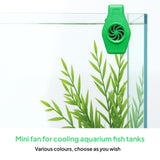 Maxbell Aquarium Small Fan Fish Tank Cooling Fan for Hamsters Freshwater Saltwater Green