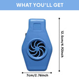 Maxbell Aquarium Small Fan Fish Tank Cooling Fan for Hamsters Freshwater Saltwater blue
