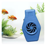 Maxbell Aquarium Small Fan Fish Tank Cooling Fan for Hamsters Freshwater Saltwater blue