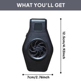 Maxbell Aquarium Small Fan Fish Tank Cooling Fan for Hamsters Freshwater Saltwater black