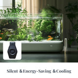 Maxbell Aquarium Small Fan Fish Tank Cooling Fan for Hamsters Freshwater Saltwater black
