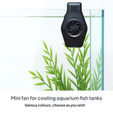 Maxbell Aquarium Small Fan Fish Tank Cooling Fan for Hamsters Freshwater Saltwater black