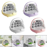 Maxbell Silkworm Breeding Box Transparent Detachable Compartments Insect Feeding Box yellow
