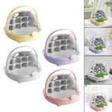 Maxbell Silkworm Breeding Box Transparent Detachable Compartments Insect Feeding Box yellow
