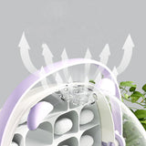 Maxbell Silkworm Breeding Box Transparent Detachable Compartments Insect Feeding Box violet