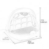 Maxbell Silkworm Breeding Box Transparent Detachable Compartments Insect Feeding Box pink