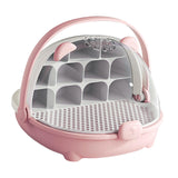 Maxbell Silkworm Breeding Box Transparent Detachable Compartments Insect Feeding Box pink