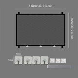 Maxbell Stair Gates Pet Isolation Fence Portable with Hooks for Home Stairs Doorways 110cmx78cm