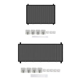 Maxbell Stair Gates Pet Isolation Fence Portable with Hooks for Home Stairs Doorways 110cmx78cm