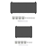 Maxbell Stair Gates Pet Isolation Fence Portable with Hooks for Home Stairs Doorways 110cmx78cm