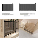 Maxbell Stair Gates Pet Isolation Fence Portable with Hooks for Home Stairs Doorways 110cmx78cm