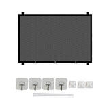 Maxbell Stair Gates Pet Isolation Fence Portable with Hooks for Home Stairs Doorways 110cmx78cm