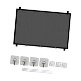 Maxbell Stair Gates Pet Isolation Fence Portable with Hooks for Home Stairs Doorways 110cmx78cm