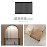 Maxbell Stair Gates Pet Isolation Fence Portable with Hooks for Home Stairs Doorways 110cmx78cm