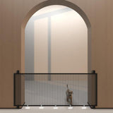 Maxbell Stair Gates Pet Isolation Fence Portable with Hooks for Home Stairs Doorways 180cmx78cm