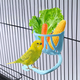 Maxbell Bird Feeder Sturdy Parrot Vegetable and Fruit Feeding Rack for Budgie Parrot