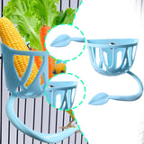 Maxbell Bird Feeder Sturdy Parrot Vegetable and Fruit Feeding Rack for Budgie Parrot