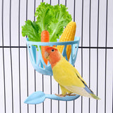Maxbell Bird Feeder Sturdy Parrot Vegetable and Fruit Feeding Rack for Budgie Parrot
