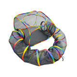 Maxbell Cat Tent with Tunnel Portable Pet Cat Playing Tunnel for Puppy Kitten Small Dog