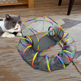 Maxbell Cat Tent with Tunnel Portable Pet Cat Playing Tunnel for Puppy Kitten Small Dog
