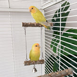 Maxbell Cage Parrot Perch 4 Pcs Parrot Wooden Stand for Hammock Cockatiels Parakeets