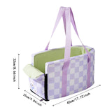 Maxbell Cat Outdoor Carrier for Car Comfortable Washable with Neck Support for Puppy Purple