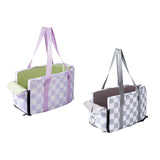 Maxbell Cat Outdoor Carrier for Car Comfortable Washable with Neck Support for Puppy Purple