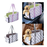 Maxbell Cat Outdoor Carrier for Car Comfortable Washable with Neck Support for Puppy Purple