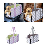 Maxbell Cat Outdoor Carrier for Car Comfortable Washable with Neck Support for Puppy Purple