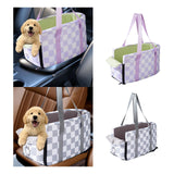 Maxbell Cat Outdoor Carrier for Car Comfortable Washable with Neck Support for Puppy Purple