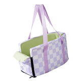 Maxbell Cat Outdoor Carrier for Car Comfortable Washable with Neck Support for Puppy Purple