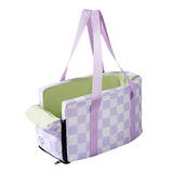 Maxbell Cat Outdoor Carrier for Car Comfortable Washable with Neck Support for Puppy Purple