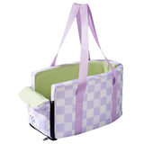 Maxbell Cat Outdoor Carrier for Car Comfortable Washable with Neck Support for Puppy Purple