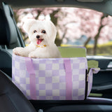 Maxbell Cat Outdoor Carrier for Car Comfortable Washable with Neck Support for Puppy Purple