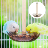 Maxbell Bird Feeder Hanging Convenient with Food Tray for Conures Cockatiels Parrots