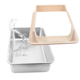 Maxbell Stainless Steel Cat Litter Box Convenient Detachable Non Stick Bottom Sturdy Black Medium
