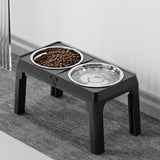 Maxbell Elevated Dog Bowls for Small Medium Dogs 2 Stainless Steel Food Feeder Bowls Black