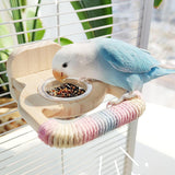 Maxbell Bird Perch Sturdy Parrot Wood Perch Stand for Budgie Parakeets Small Parrots