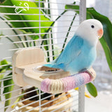 Maxbell Bird Perch Sturdy Parrot Wood Perch Stand for Budgie Parakeets Small Parrots