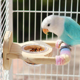 Maxbell Bird Perch Sturdy Parrot Wood Perch Stand for Budgie Parakeets Small Parrots