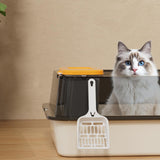 Maxbell Cat Litter Box with Scatter Shield Open Top for Kitten Rabbit Small Animals