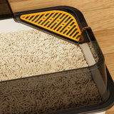 Maxbell Cat Litter Box with Scatter Shield Open Top for Kitten Rabbit Small Animals