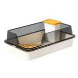 Maxbell Cat Litter Box with Scatter Shield Open Top for Kitten Rabbit Small Animals
