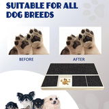 Maxbell Dog Nail Scratch Board with Treat Box Easy to Use Puppy with Treat Dispenser