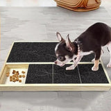 Maxbell Dog Nail Scratch Board with Treat Box Easy to Use Puppy with Treat Dispenser