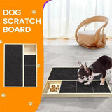 Maxbell Dog Nail Scratch Board with Treat Box Easy to Use Puppy with Treat Dispenser