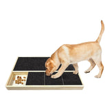 Maxbell Dog Nail Scratch Board with Treat Box Easy to Use Puppy with Treat Dispenser