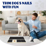 Maxbell Dog Nail Scratch Board with Treat Box Easy to Use Puppy with Treat Dispenser