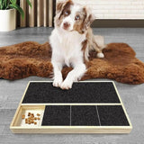 Maxbell Dog Nail Scratch Board with Treat Box Easy to Use Puppy with Treat Dispenser